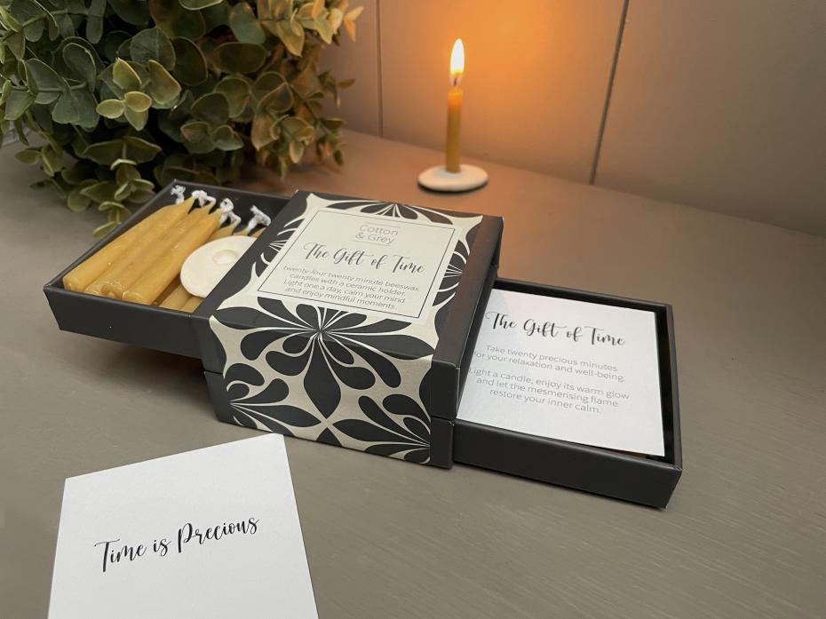 'The Gift Of Time' Twenty Minute Candle Set