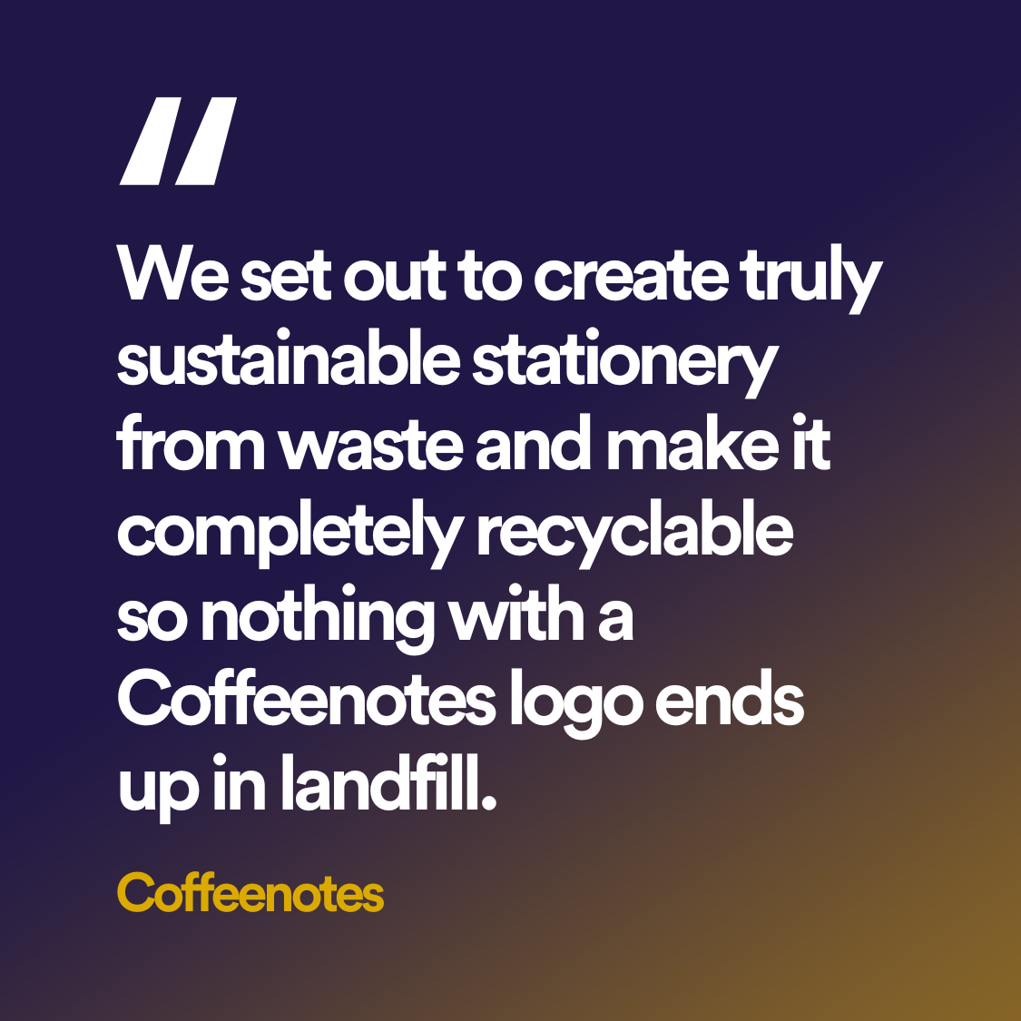 Coffeenotes Gift of the Year Finalist quote