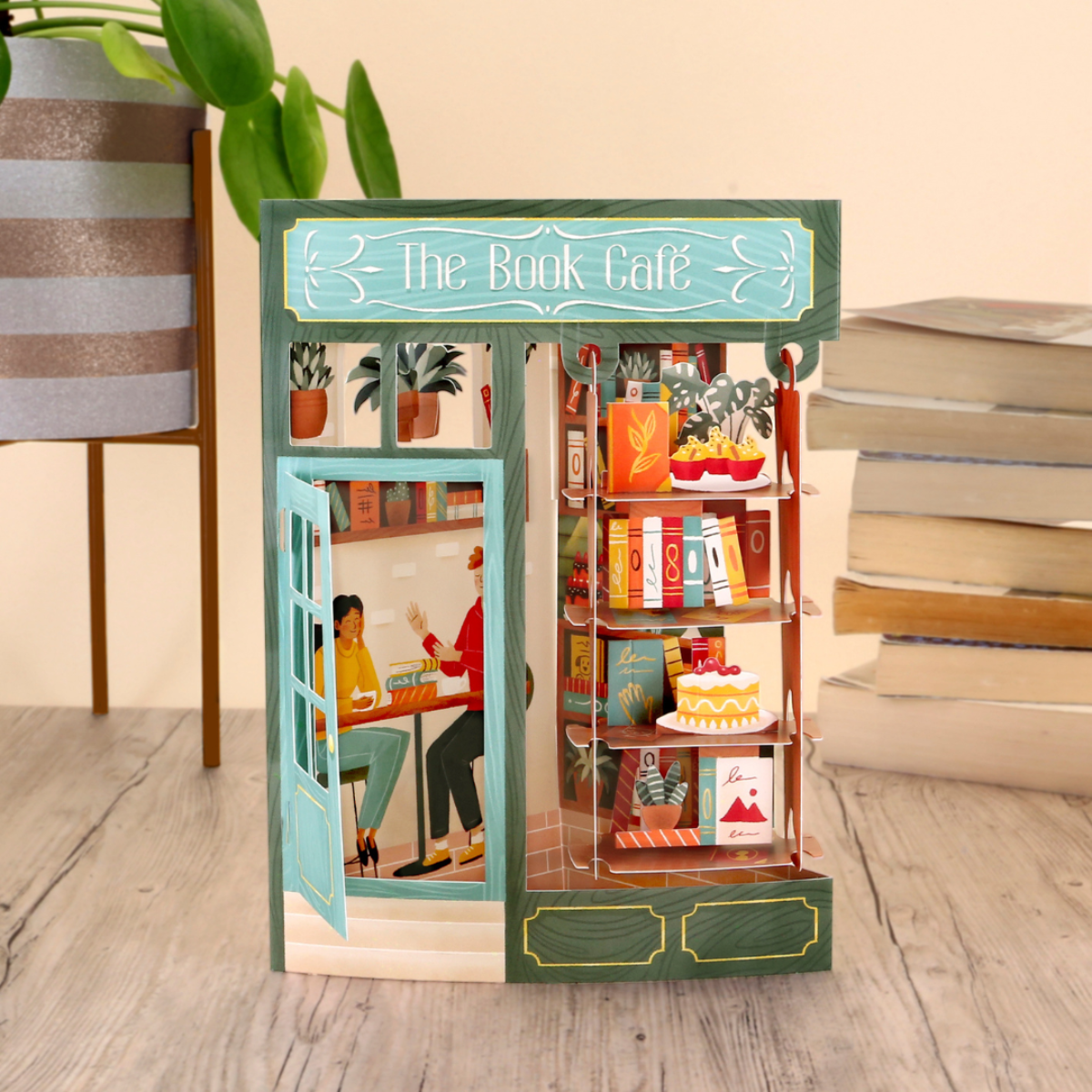 Santoro The Book Cafe Swing Card
