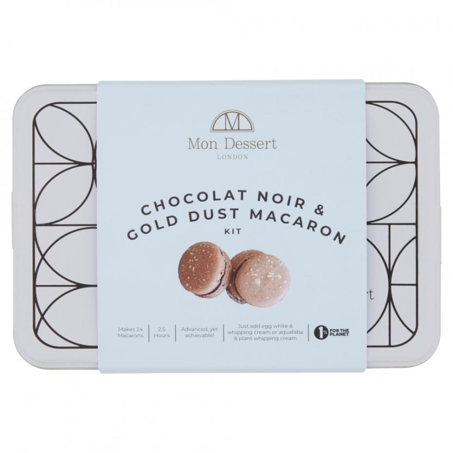 Mon Dessert Chocolate & Gold Macaron Kit