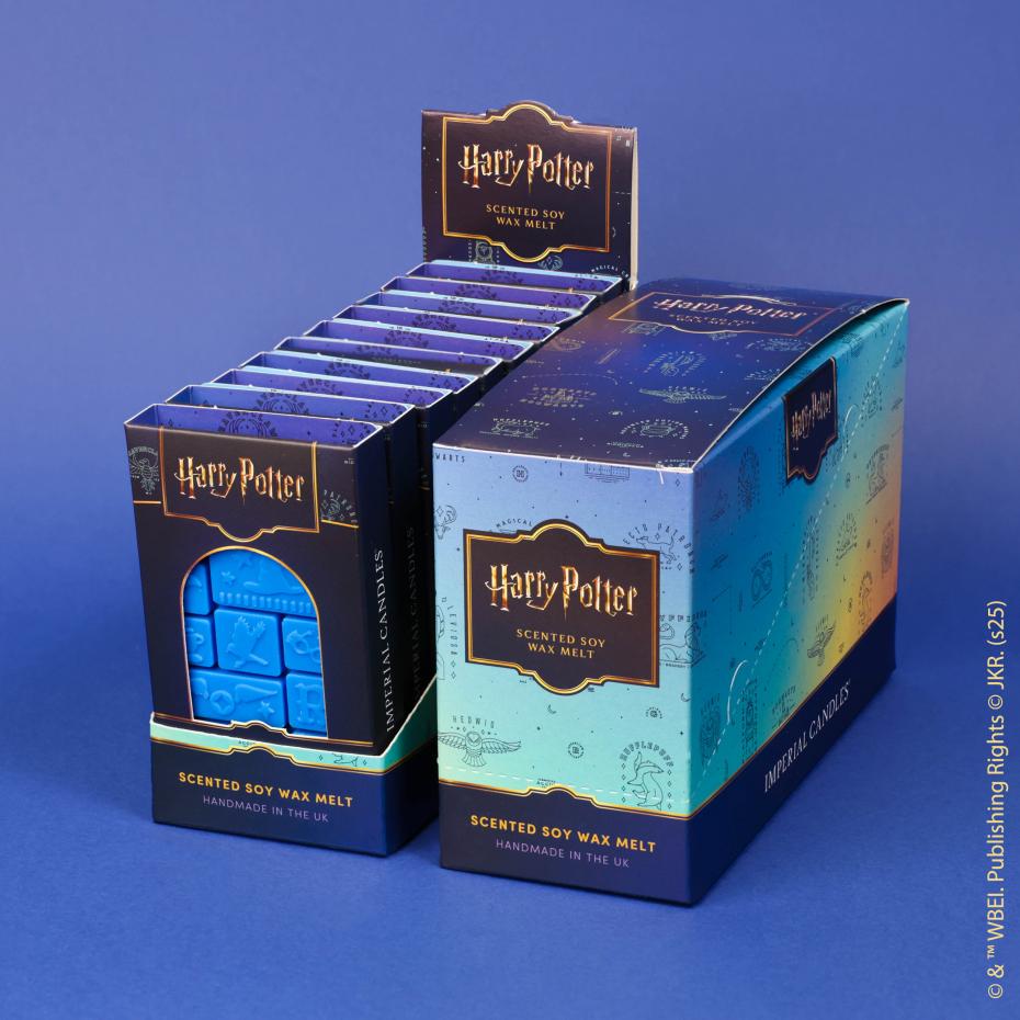 Retail Display Box for each Wax Melt Hogwarts House