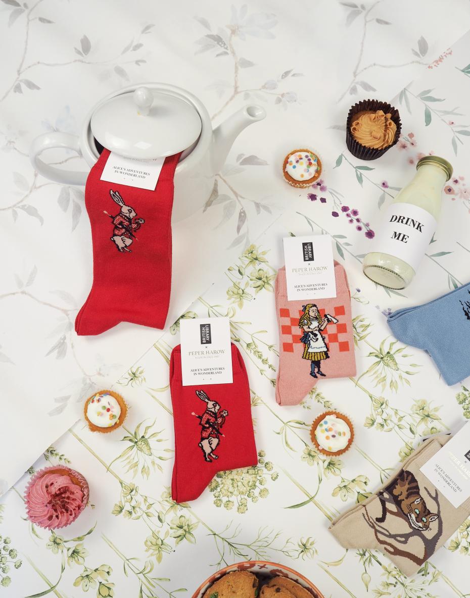 Alice's Adventures In Wonderland Socks  Still Life