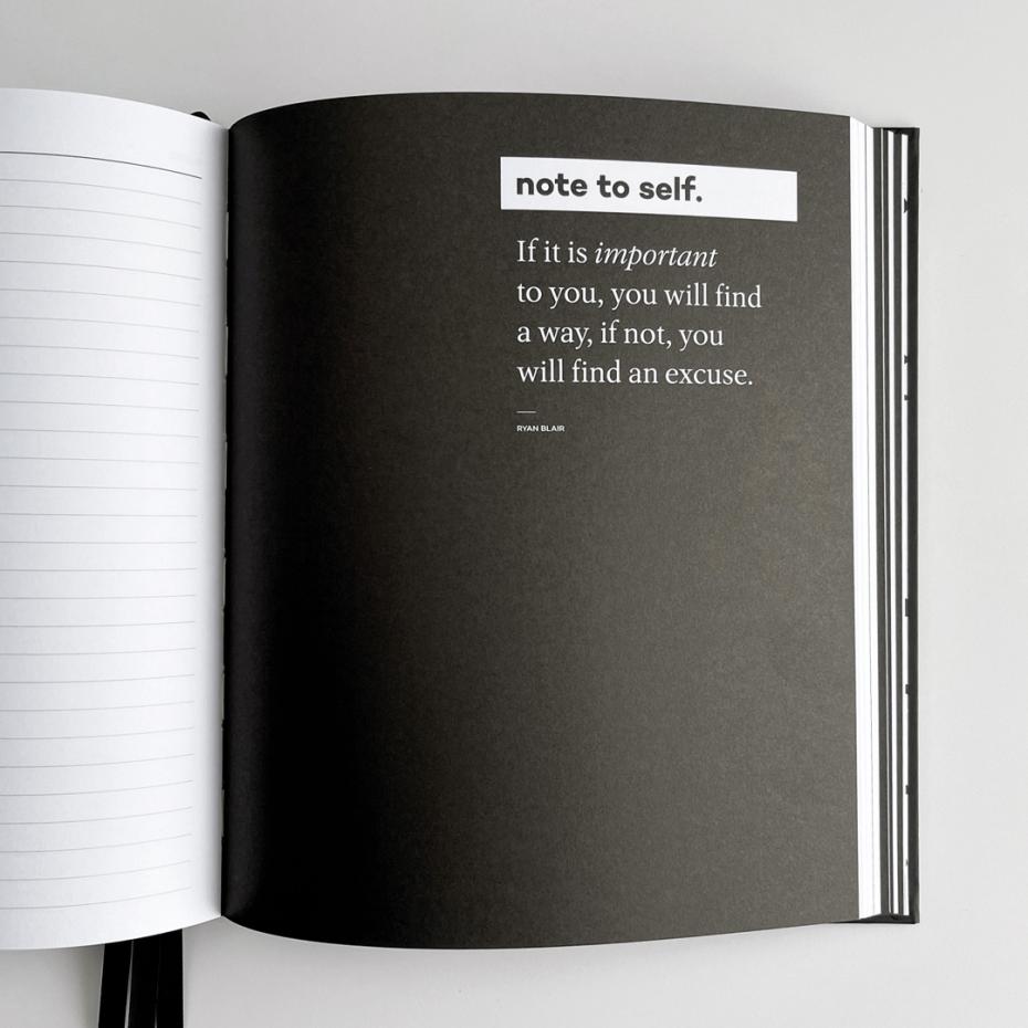 Packed with motivational quotes and pick me up prompts to keep you going