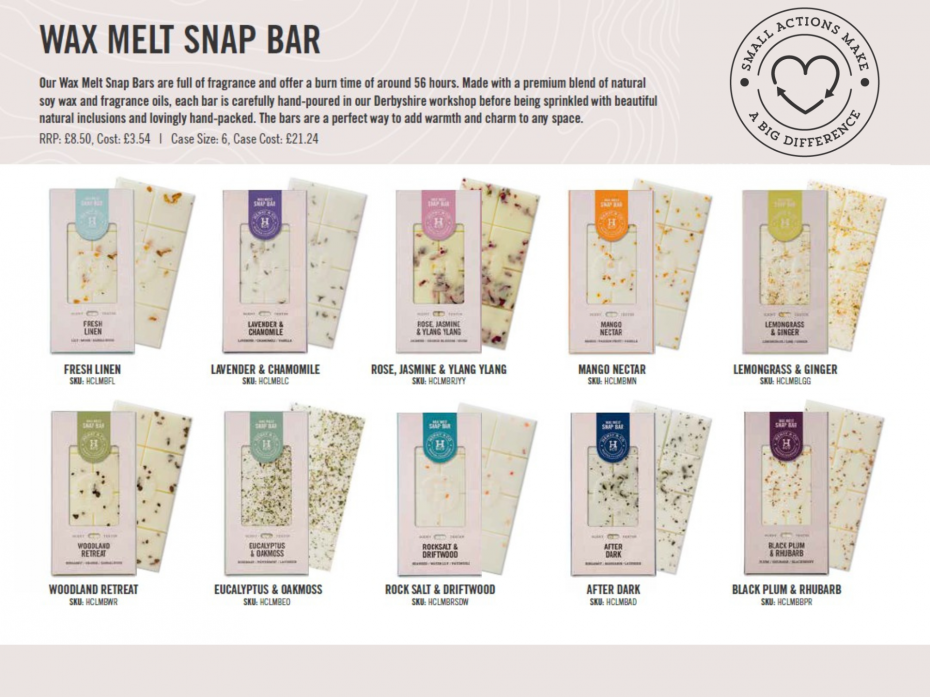 Wax Melt Snap Bars &ndash; Snap, Melt, and Fill Your Home with Gorgeous Fragrance.