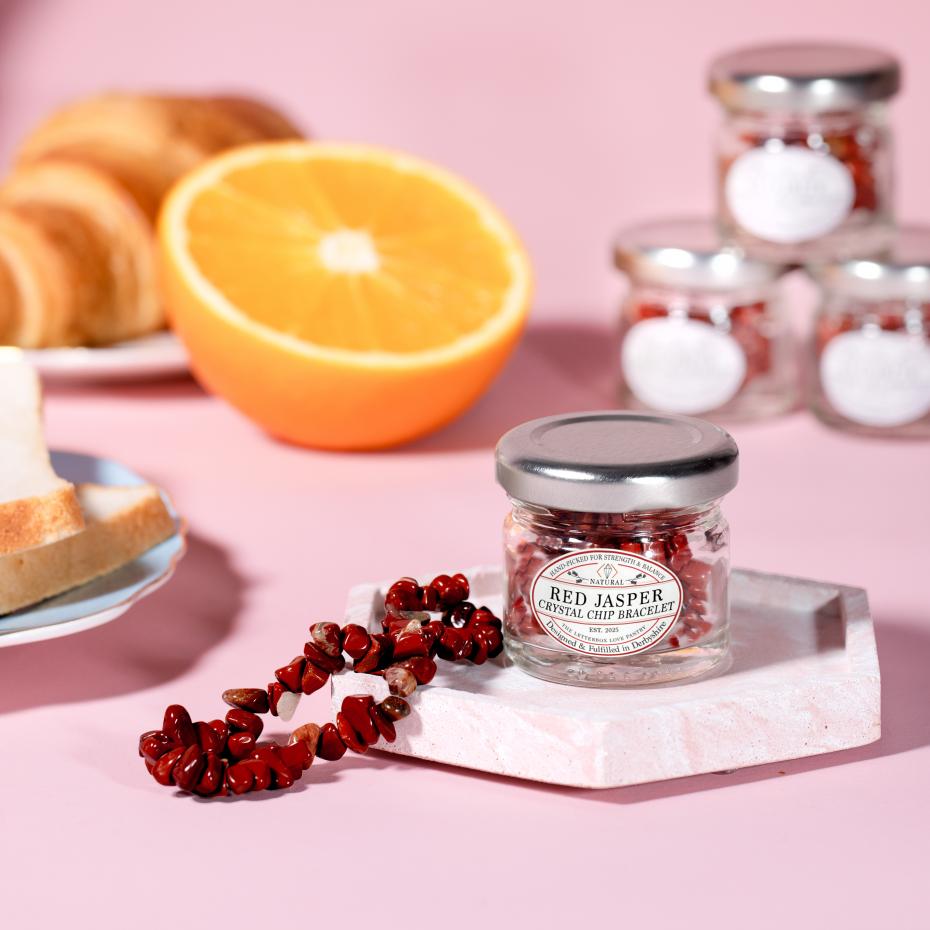Red Jasper - Gem Jar  Crystal Chip Bracelet