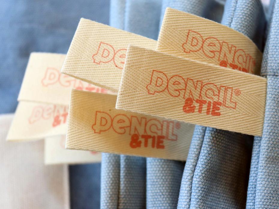 Pencil & TIE custom labels