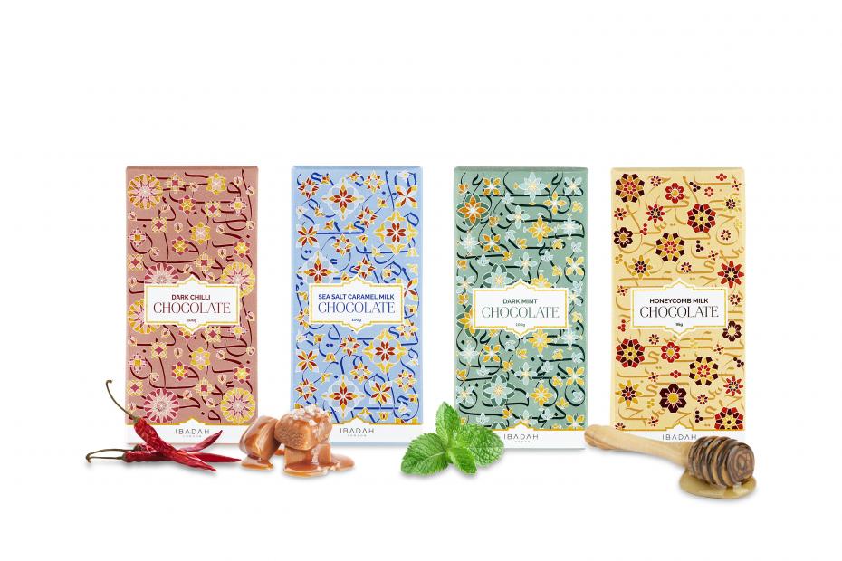 Chocolate bars with biodegradeable packaging