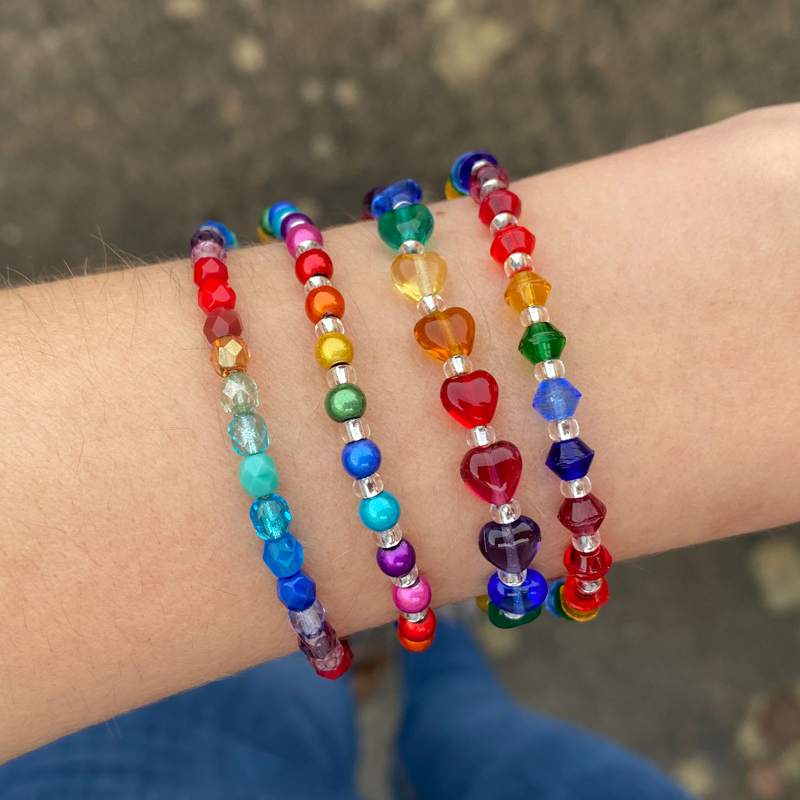 Rainbow Bracelet Stack