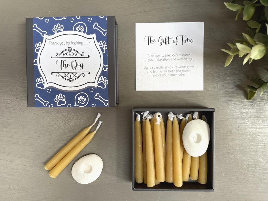 Thank You for Looking after the Dog Candle Gift Set
