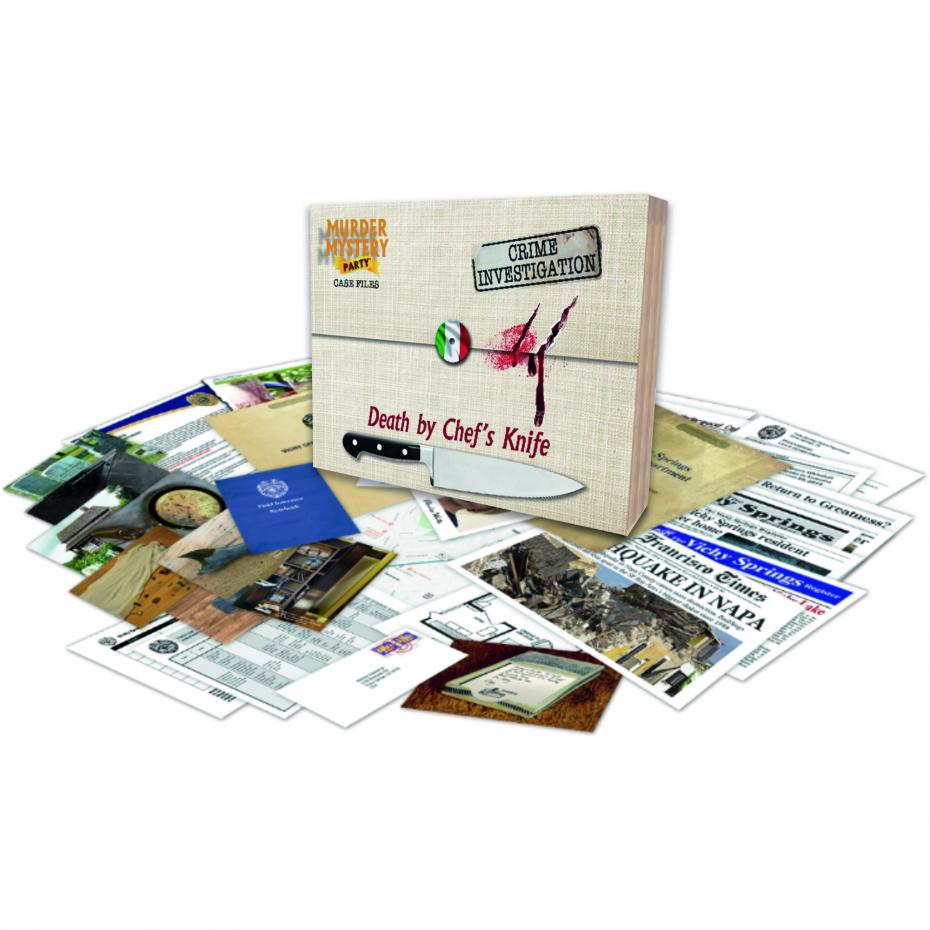 Death By Chef's Knife Murder Mystery Case File and Murder of the Underground Case Files Puzzle