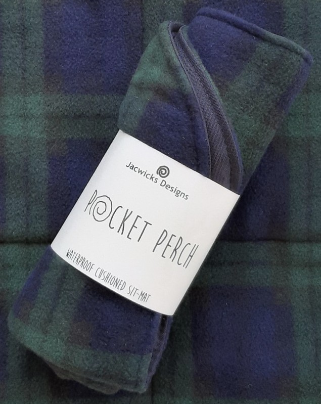 Pocket Perch Black Watch Tartan Fleece