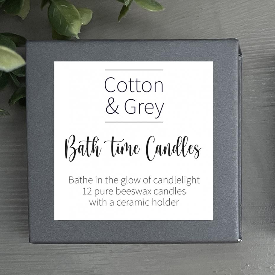 Cotton & Grey - Bath Time Candles