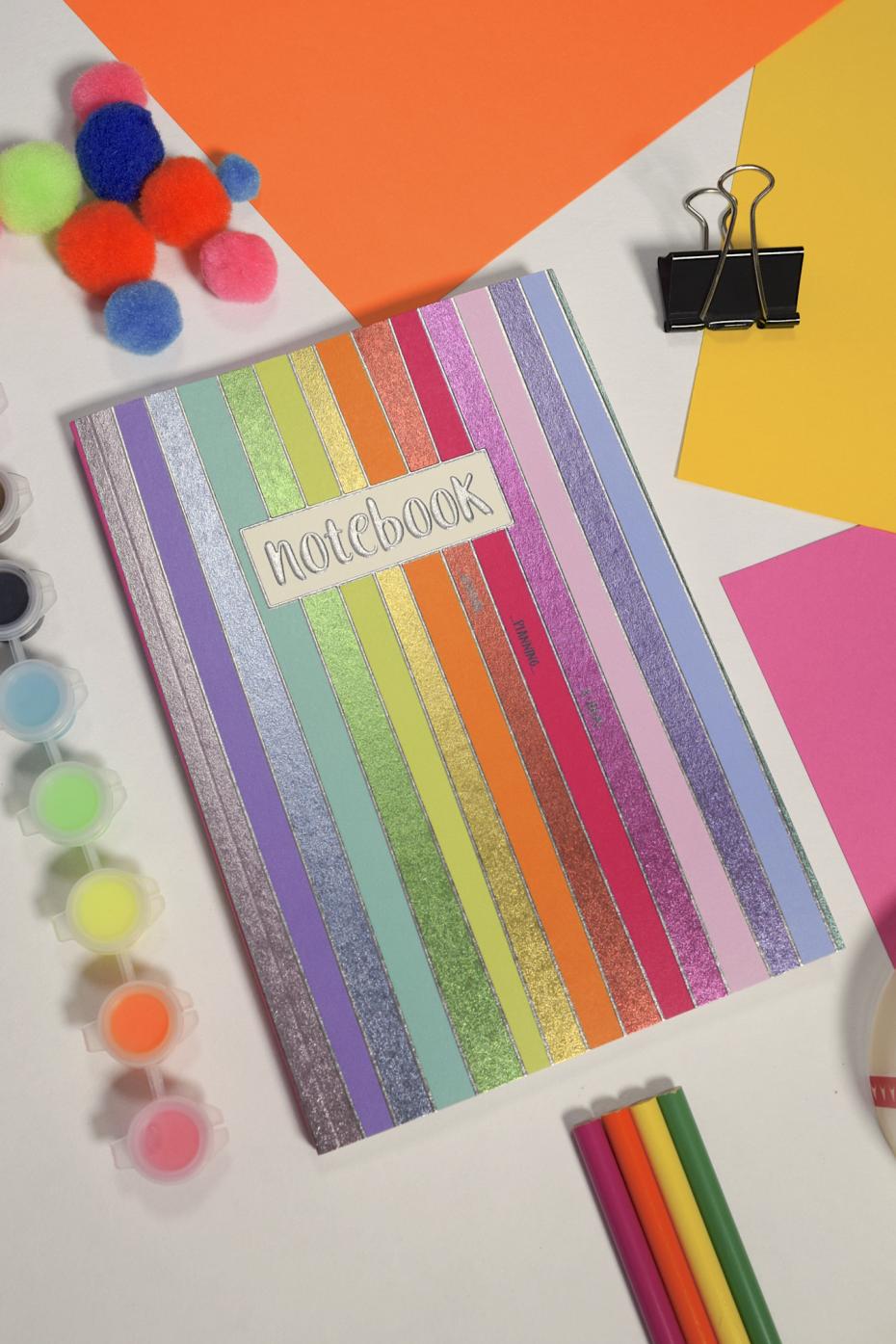 Rainbow Stripes A5 Notebook