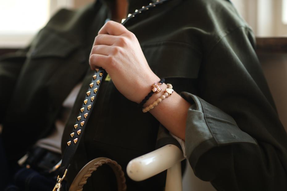 Bee Black and Gold Metallic byEloise  Bangle Bands