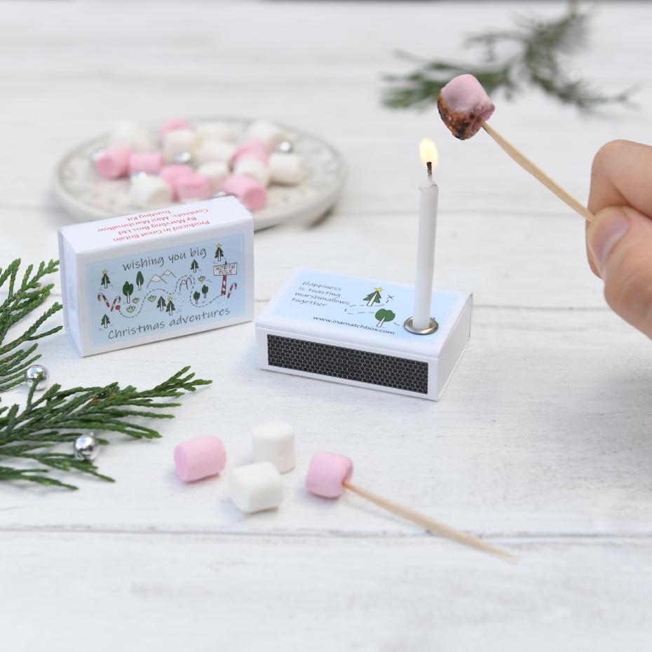 Christmas Marshmallow Toasting Kit lifestyle