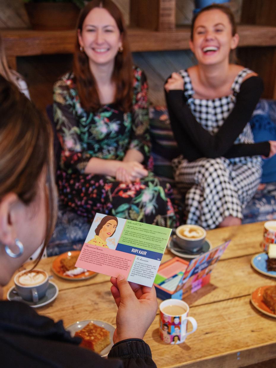 Phenomenal Women Discussion Game by Talking Tables. Get conversation flowing, spark friendly debate and open your eyes to fresh perspectives with this intellectually engaging and thought-provoking card set, which explores the lives of inspirational women who made their mark through history.
