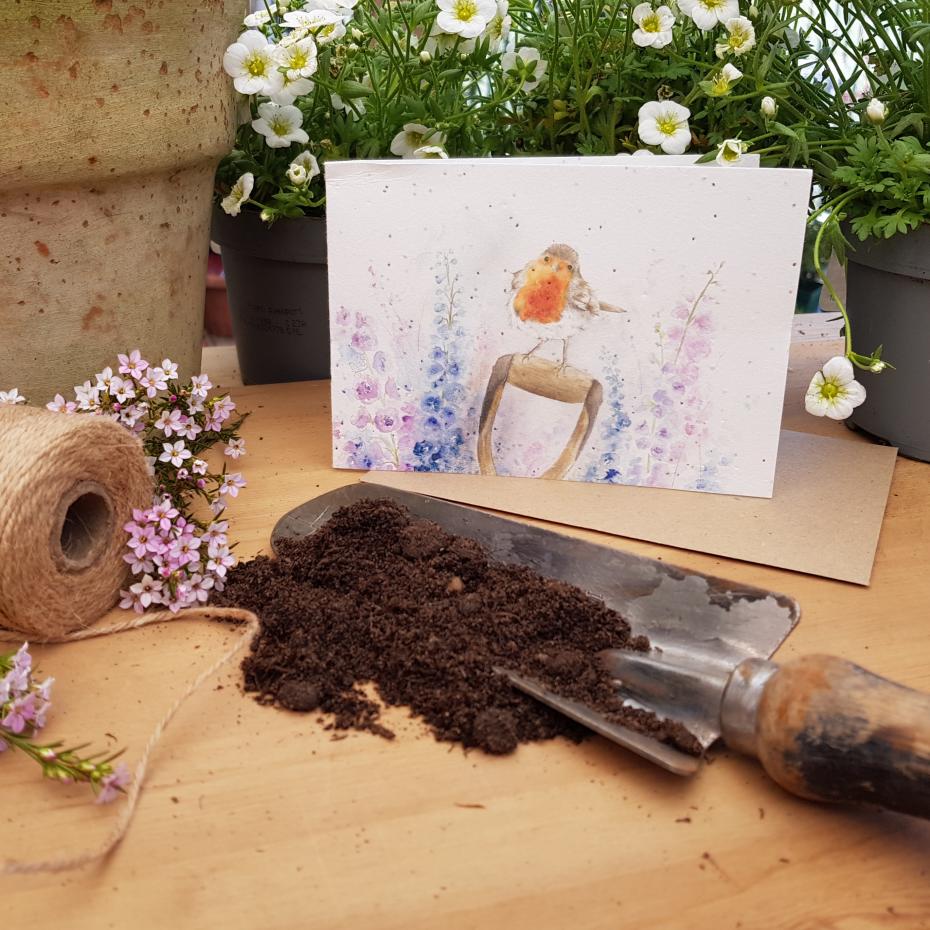 Rosie Robin Plantable Card