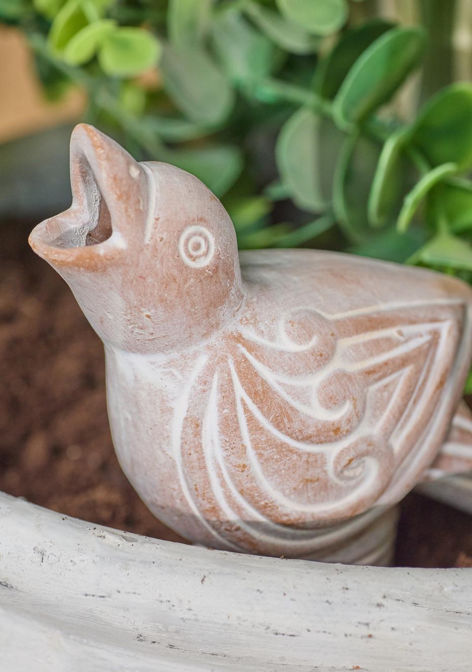 Terracotta Bird Plant Watering Spike