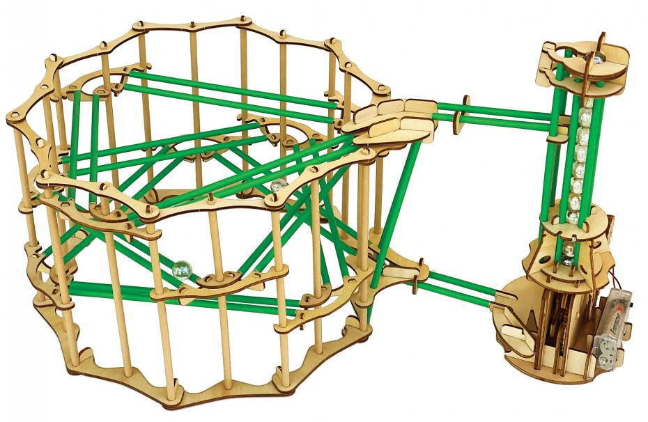 Engenius Contraptions: Helix Marble Run (completed model)