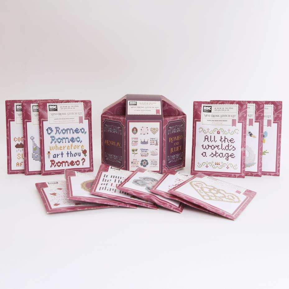 Royal Shakespeare Company - Mini Cross Stitch Kits