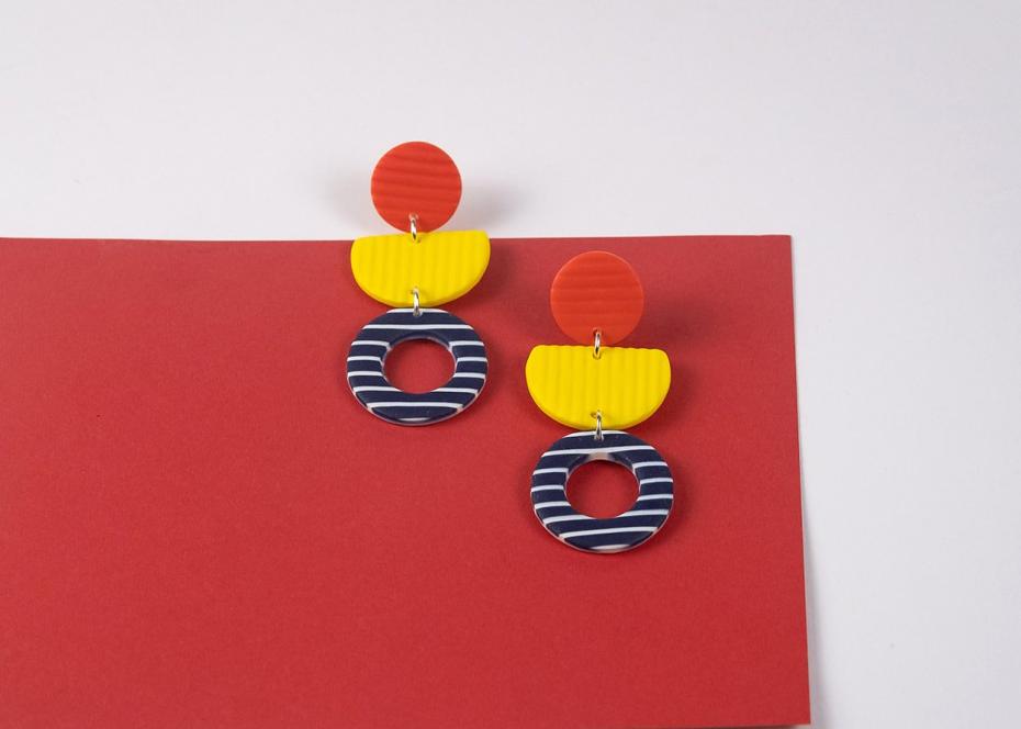 Breton earrings Pornic Nadege Honey