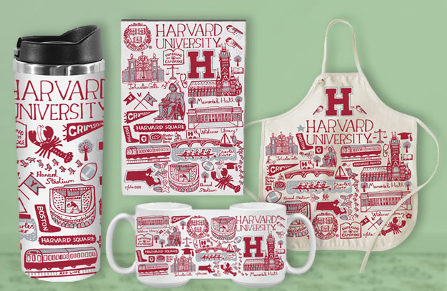 Harvard University Homewares Range - Julia Gash x Neil Varsity Line