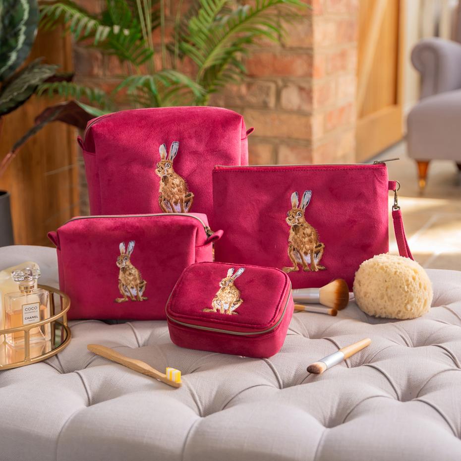 Embroidered Cosmetic Bags