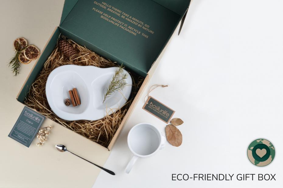 BosilunLife Scandi Dog/Cat Bowl & Mug Gift Set