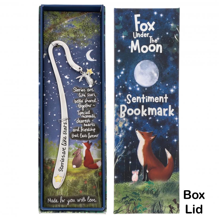 Fox Under the Moon Bookmark - Stories are Like Stars