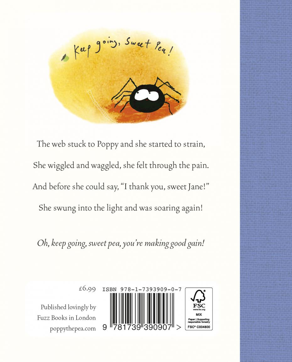 Back cover of Poppy the Pea
