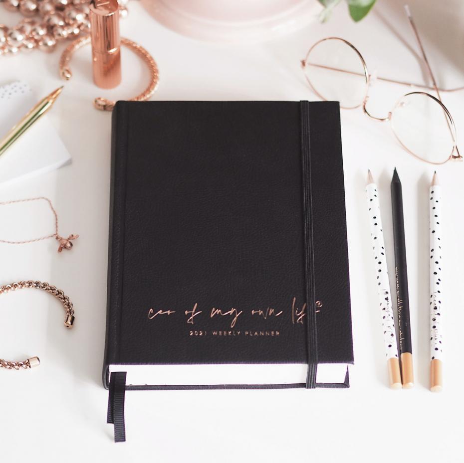 Ella Iconic | 2021 Weekly CEO of My Own Life® Planner | Limited Edition Black