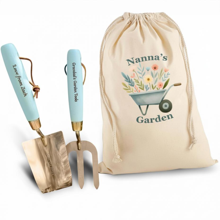 Personalised Wooden Garden Tools