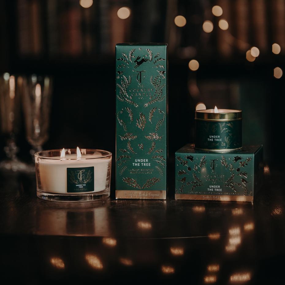 Under The Tree Tin Candle