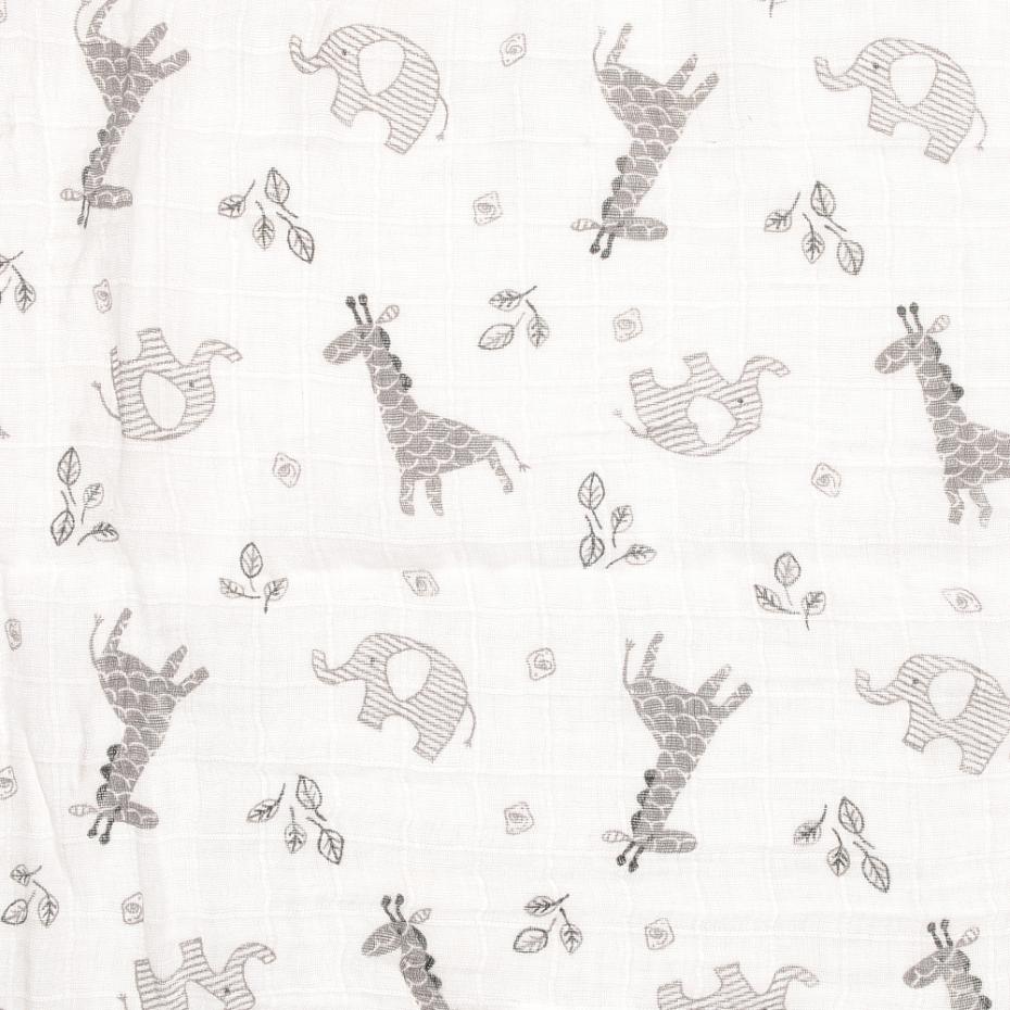 Ziggle grey animals swaddle - perfect unisex gift
