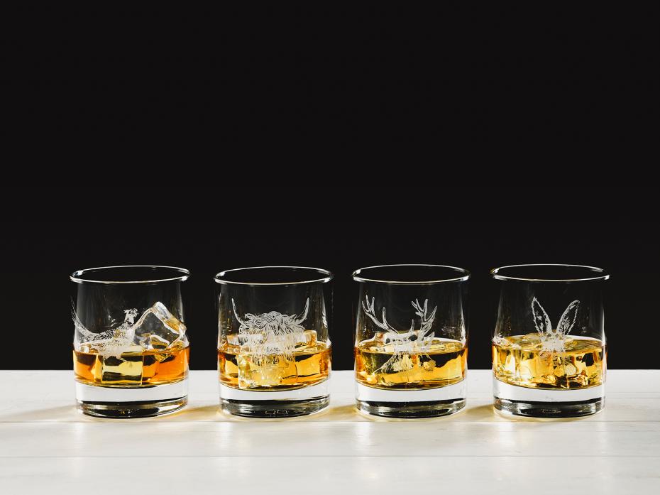 Country Animals Glass Tumbler Gift Sets