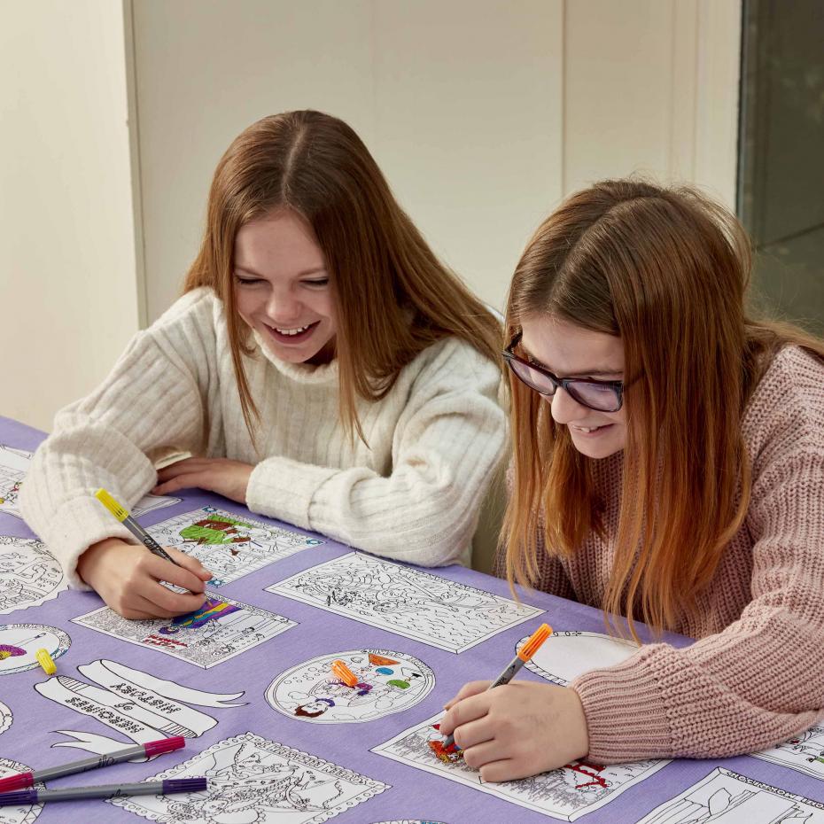 heroines of history tablecloth or wall hanging