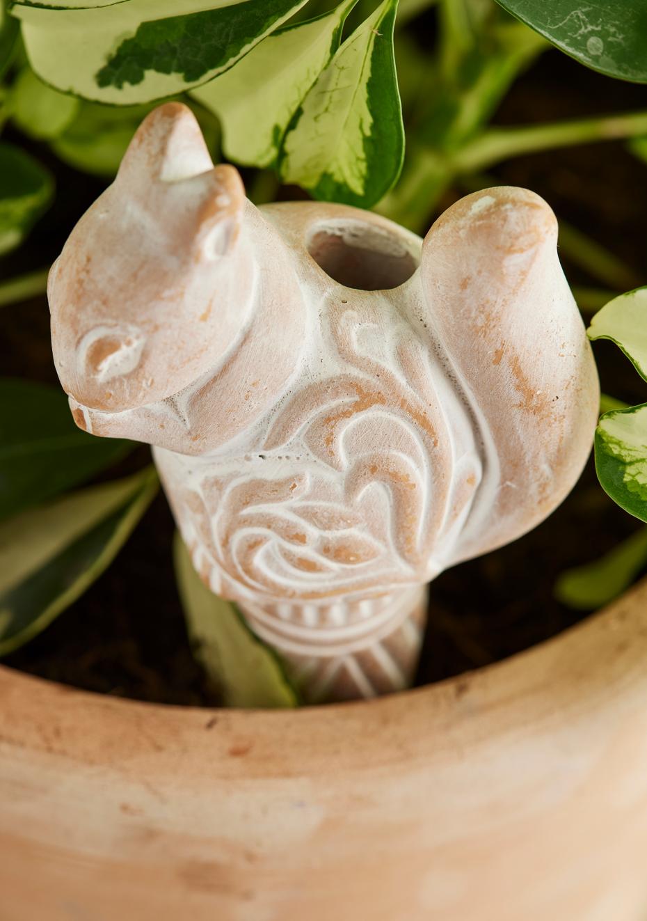 Terracotta Squirrel Watering Spike