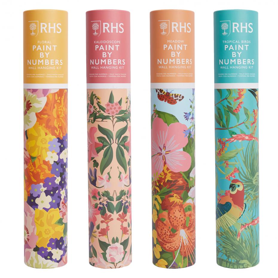 Royal Horticultural Society - Wall Hanging Paint By Numbers Kits