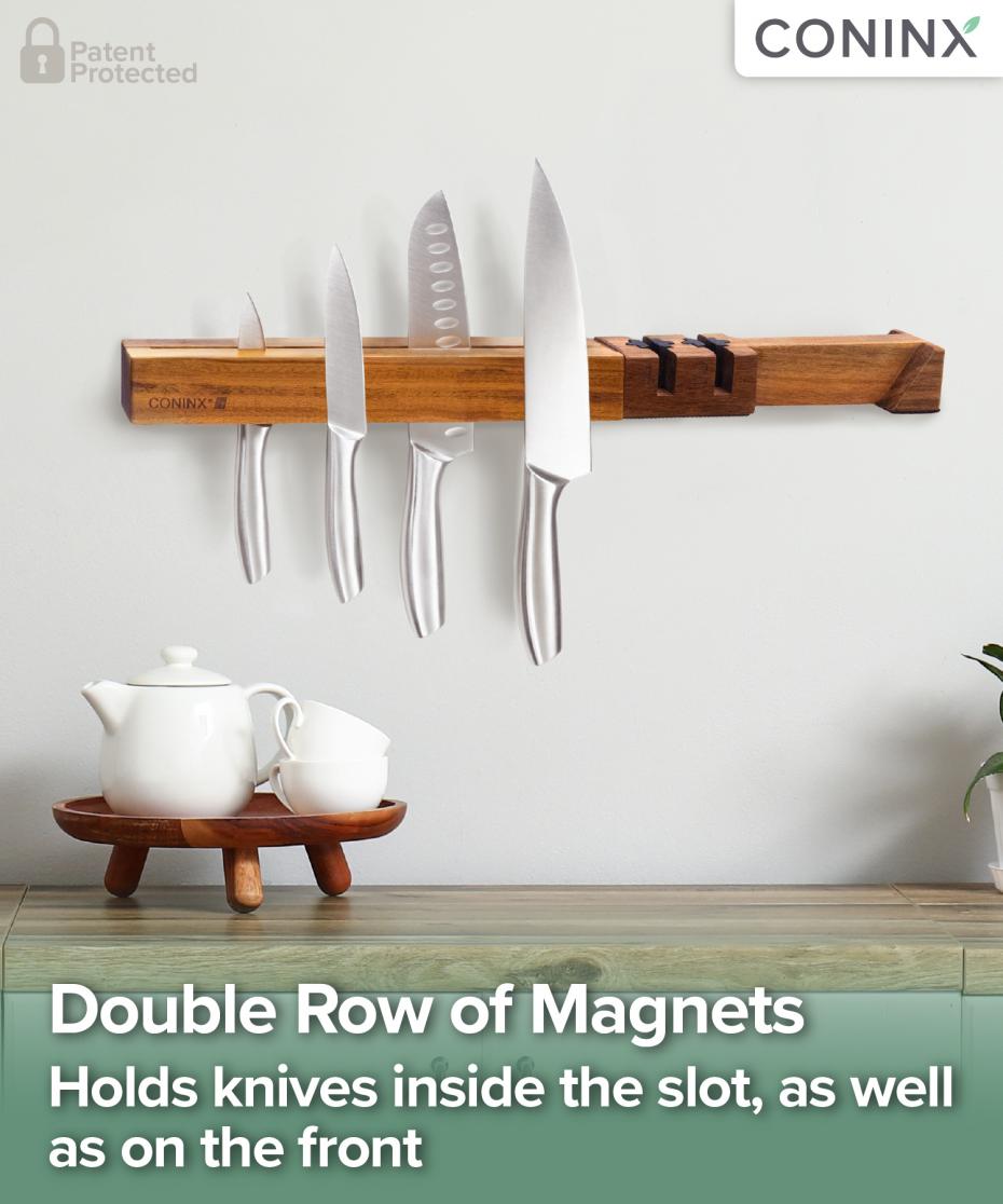 Double row of magnets