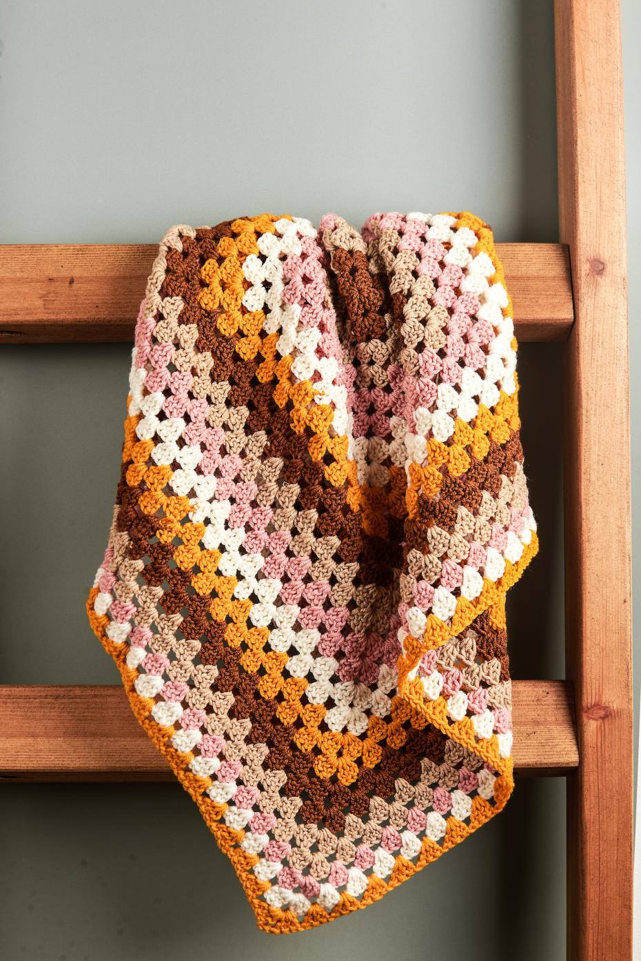 Retro Granny Square Kit by Stitching Me Softly