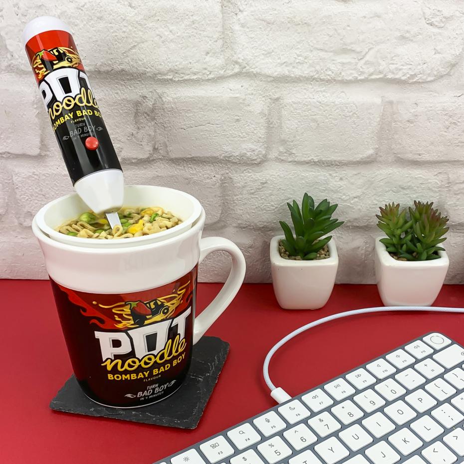 Pot Noodle Bombay Bad Boy Spinning Fork Gift Set