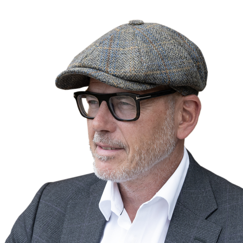 IJF Branded Newsboy Tweed Cap