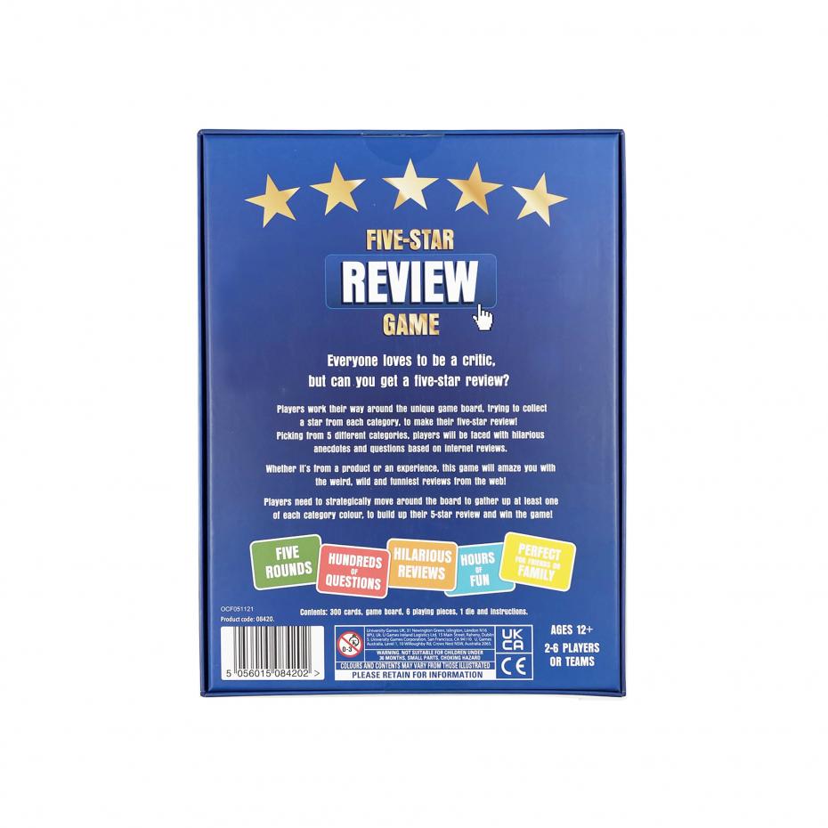 5 Star Review - Back