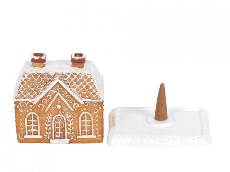 Gingerbread House Incense Cone Burner