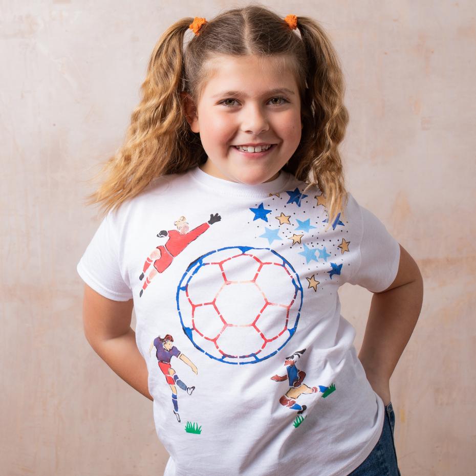 Fab Dab Do Football T-shirt Painting Craft Kit