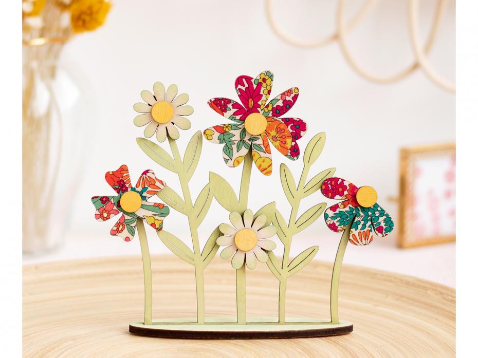 Meadow Wooden Craft Kit, Made With Liberty Fabric