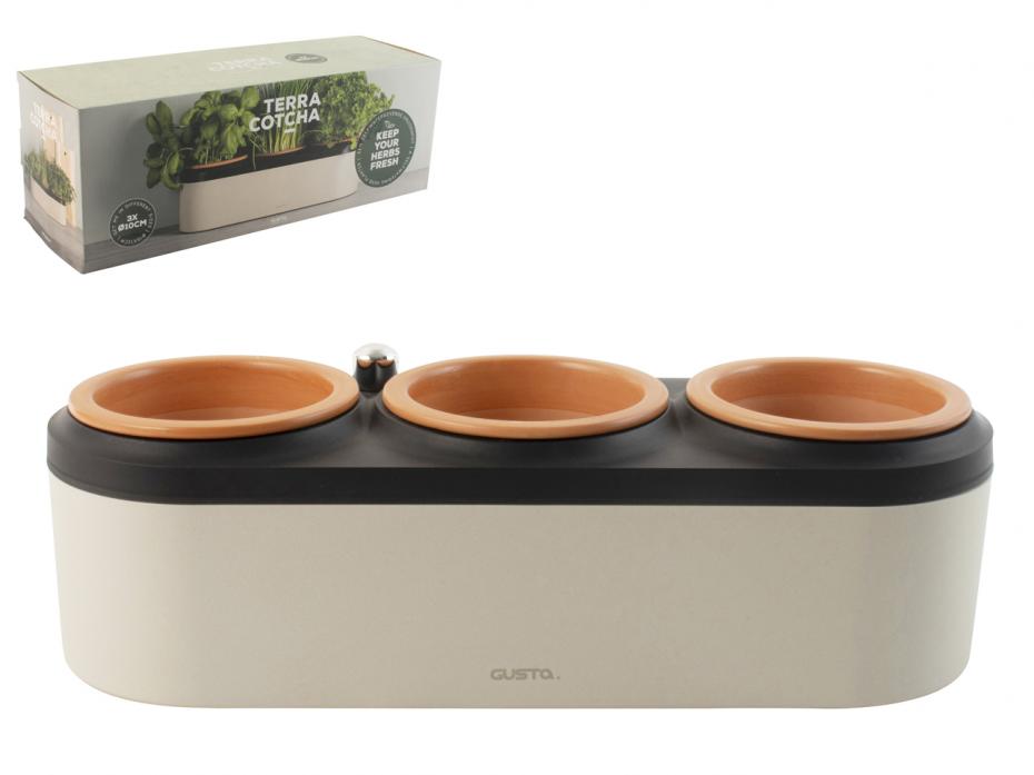 Terracotcha self-watering herb plant pot