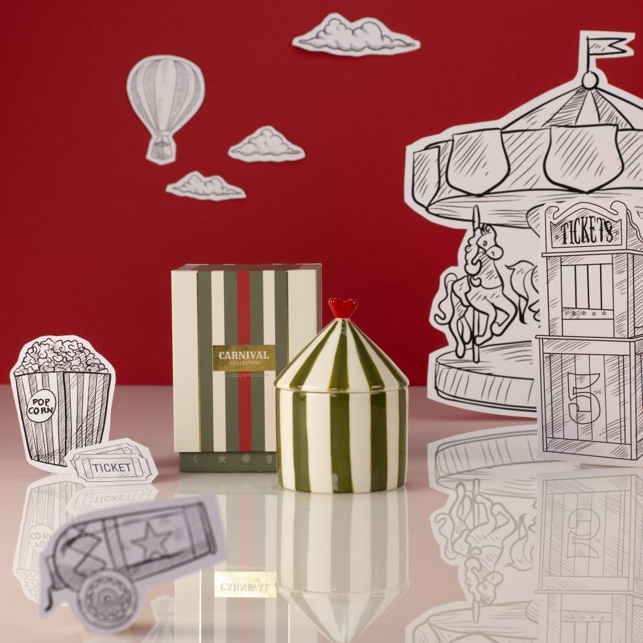 Olive Candle With Lid