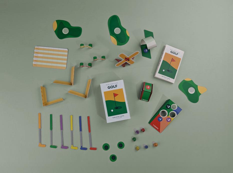 Pikkii Mini Matches - Mini Golf Tabletop Game