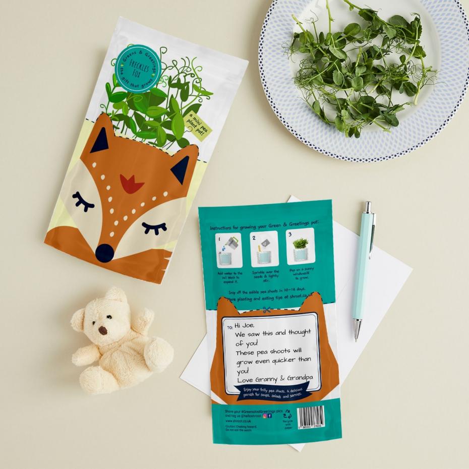Greens & Greetings: Freckles Fox